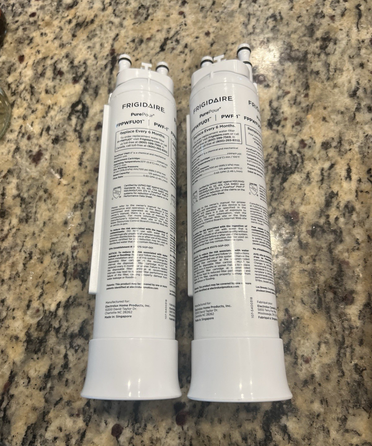 Frigidaire PurePour PWF-1 Water Filter FPPWFU01 2-Pack 200 gal. Brand New no box