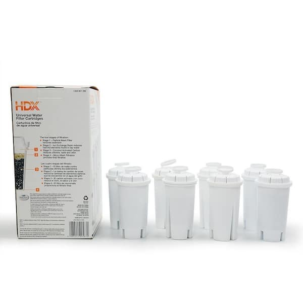 HDX Water Pitcher Replacement Water Filter Cartridges BPA Free (8-Pk) BRITA