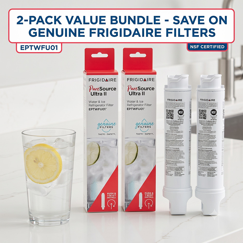 Frigidaire EPTWFU01 PureSource Ultra II Refrigerator Filter 2-8 Pack