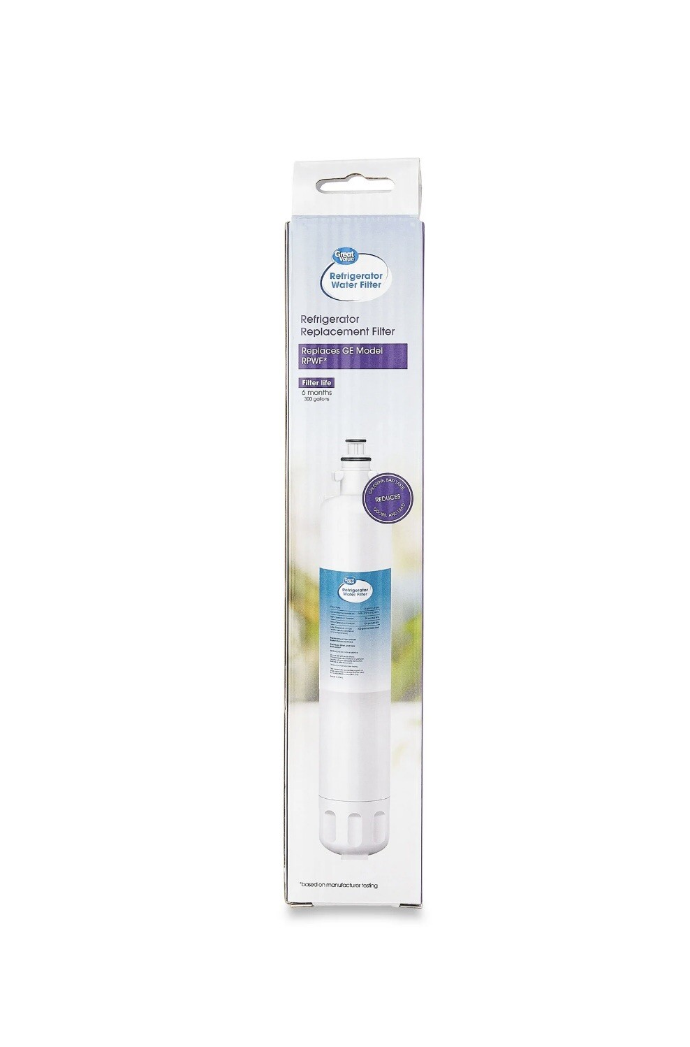 Great Value Replacement for GE RPWF (Not RPWFE), RWF1063, RWF3600A, Water Filter