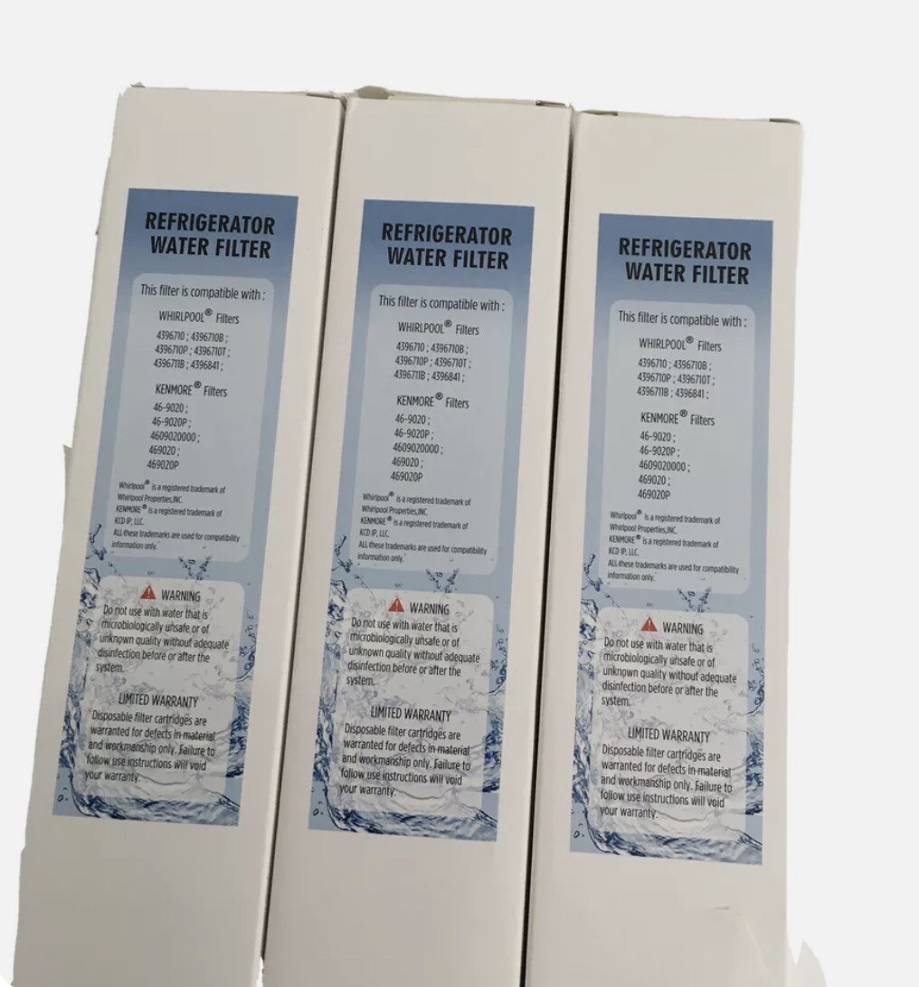 Unbranded Refrigerator Water Filter For Whirlpool & Kenmore Lot Of 3
