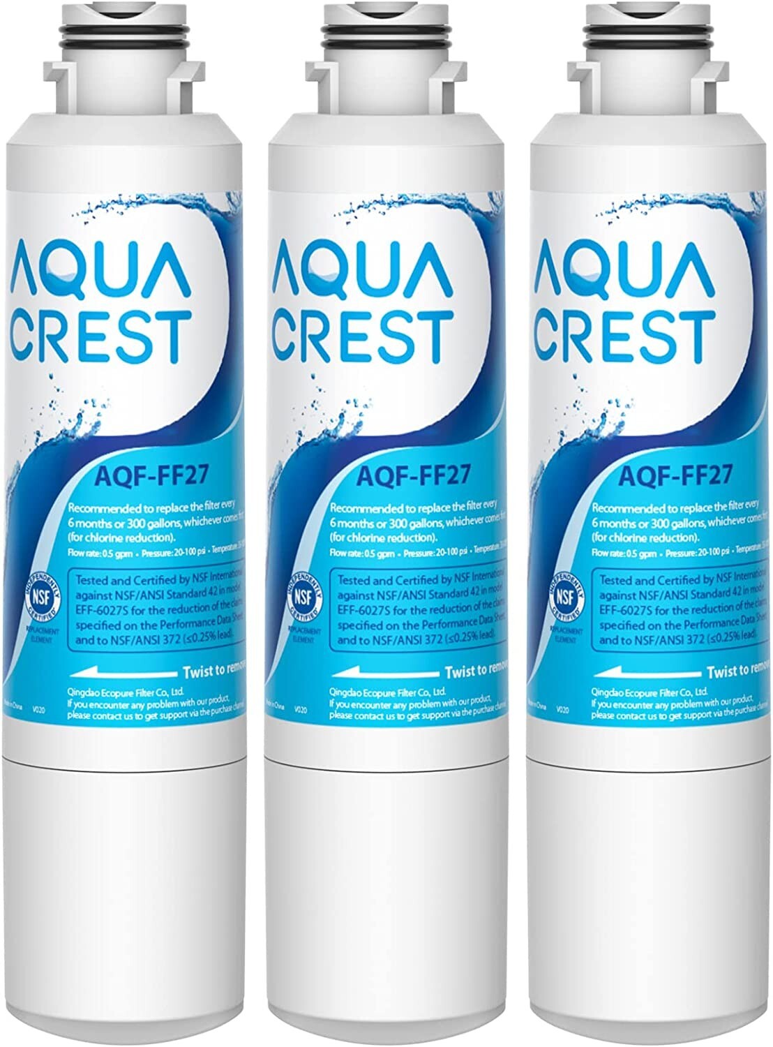 AQUA CREST DA29-00020B Replacement for Samsung HAF-CIN/EXP, DA29-00020B-1,3 pack