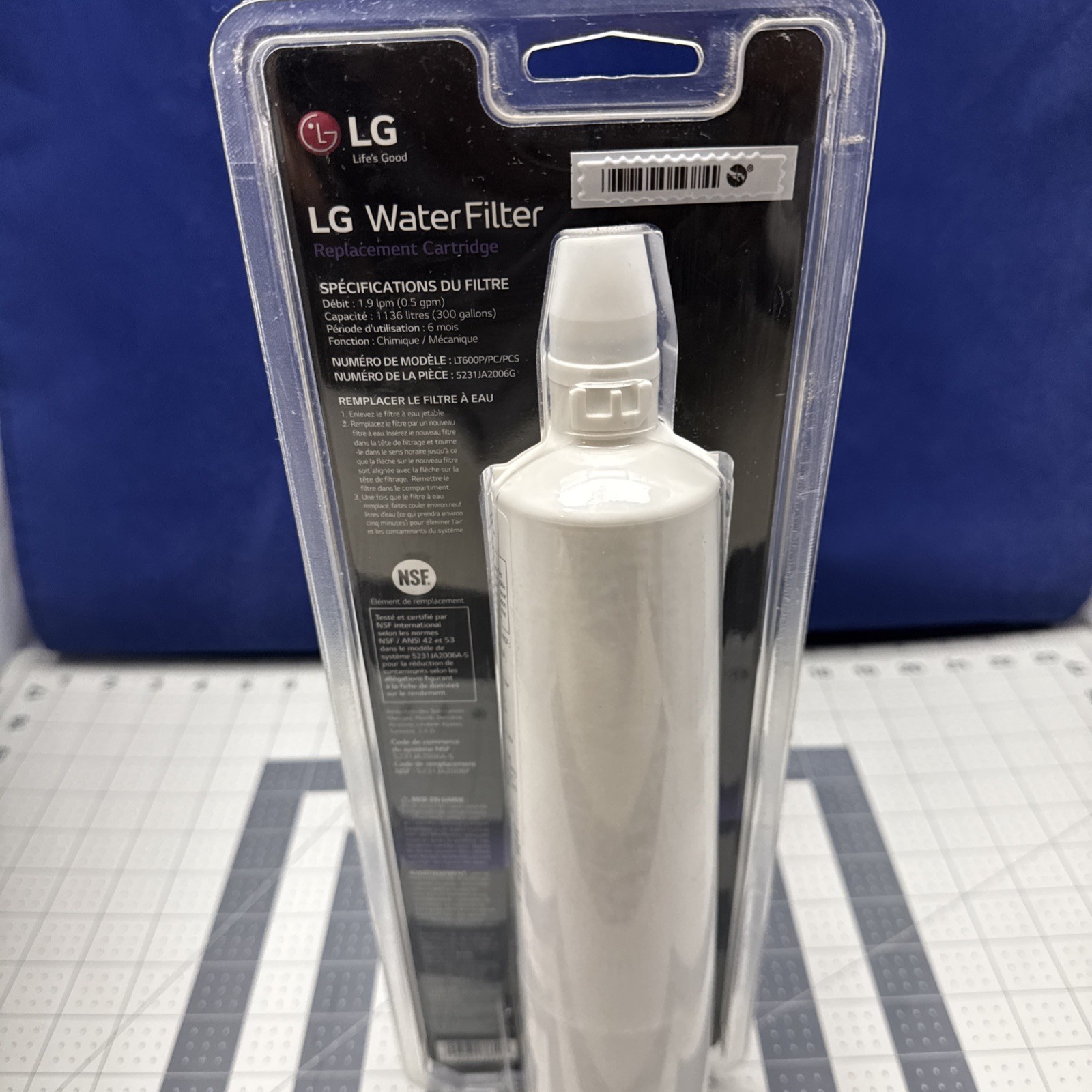 LG LT600P Refrigerator Water Filter – White