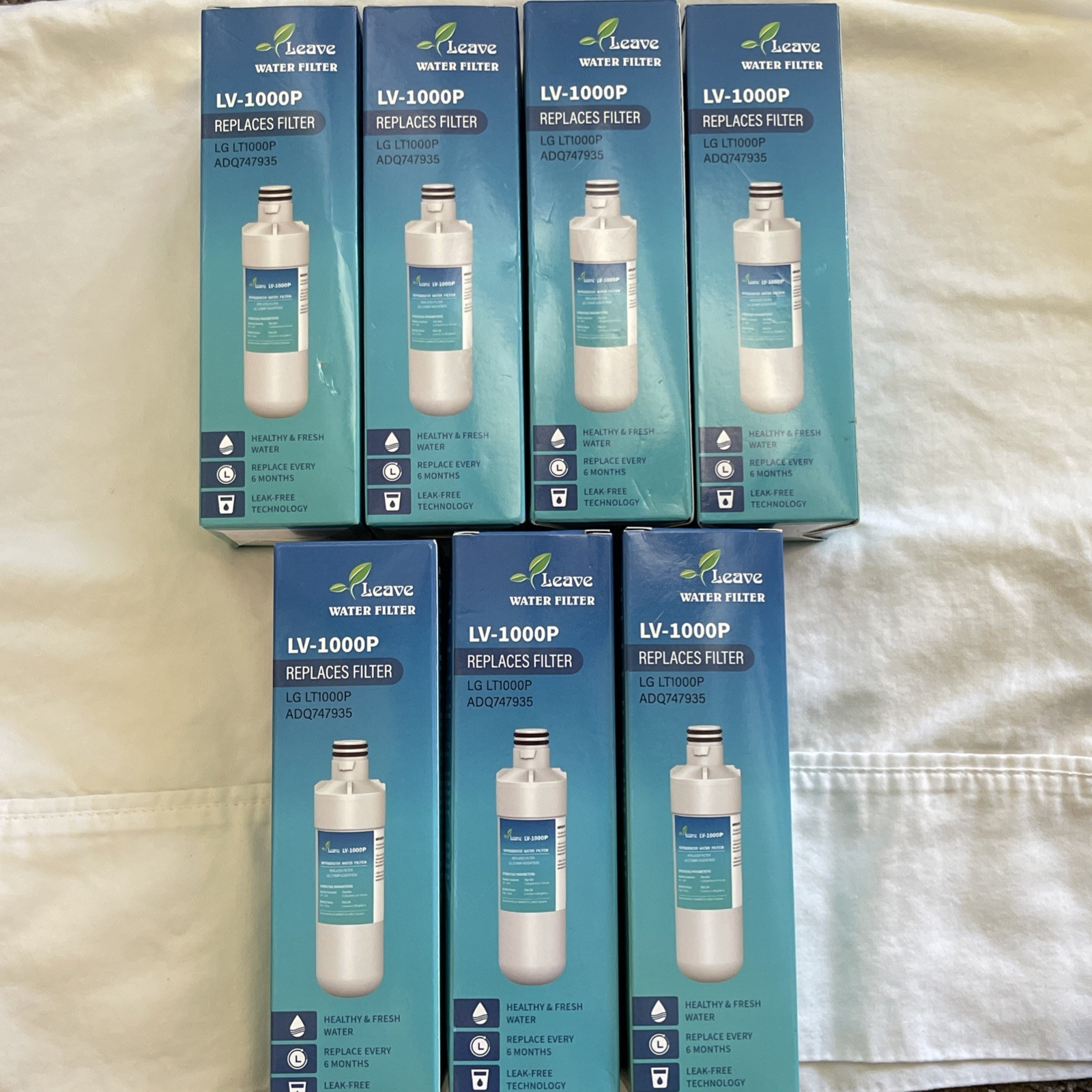 LOT of Leave Water Filter Replacments LV-1000P LG LT1000P ADQ747935 Premium NIB!