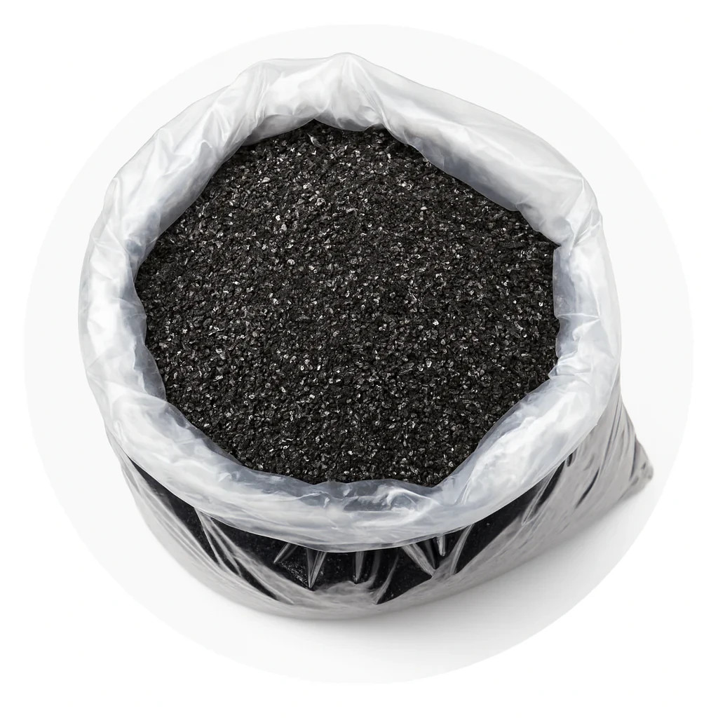 LiquaGen Coconut Shell GAC Carbon Media – ½ Cu Ft | 12×40 Mesh Water Filter