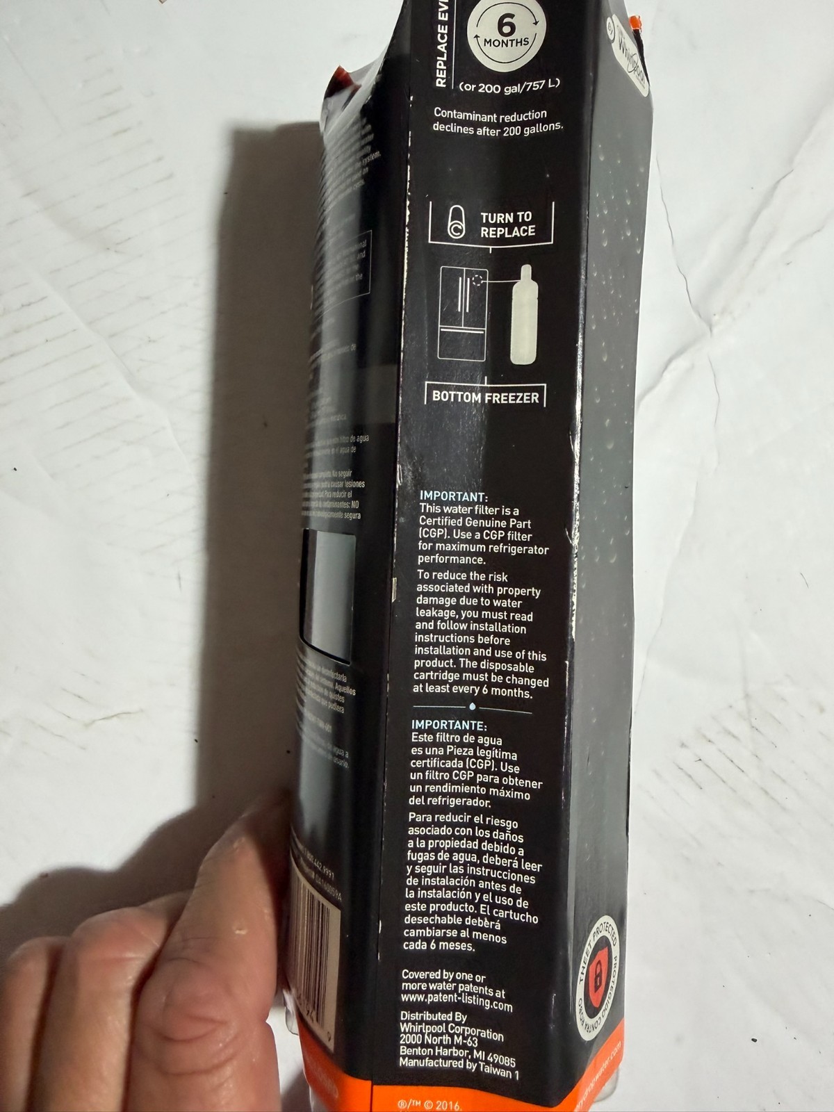EveryDrop Filter 2 Ice & Water Refrigerator Filter ΕDR2RXD1 New Sealed