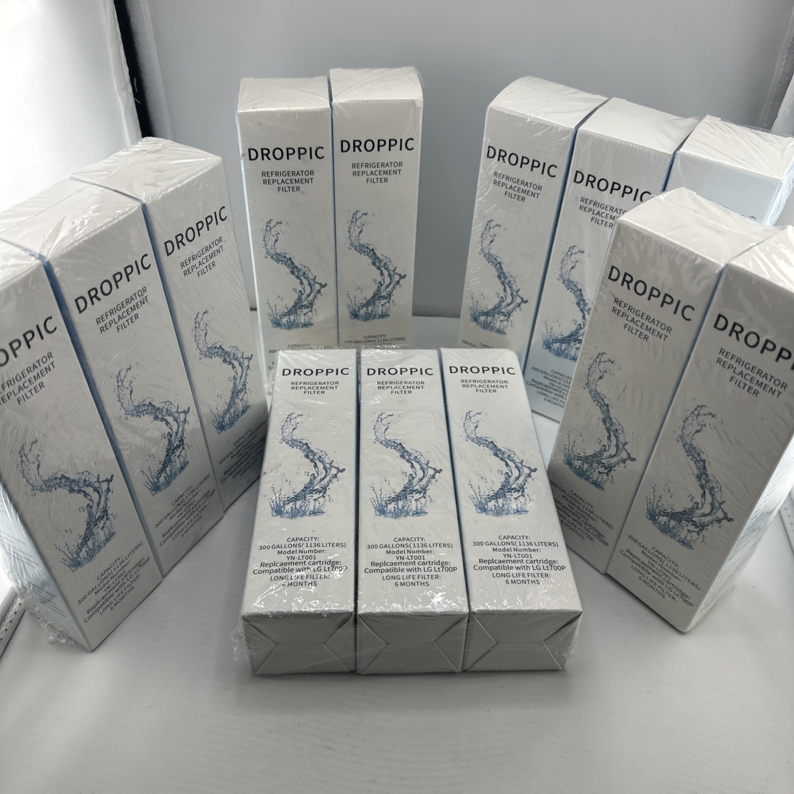 Droppic Refrigerator Replacement Filter, NEW, compatible with LG700P Lot Of 13