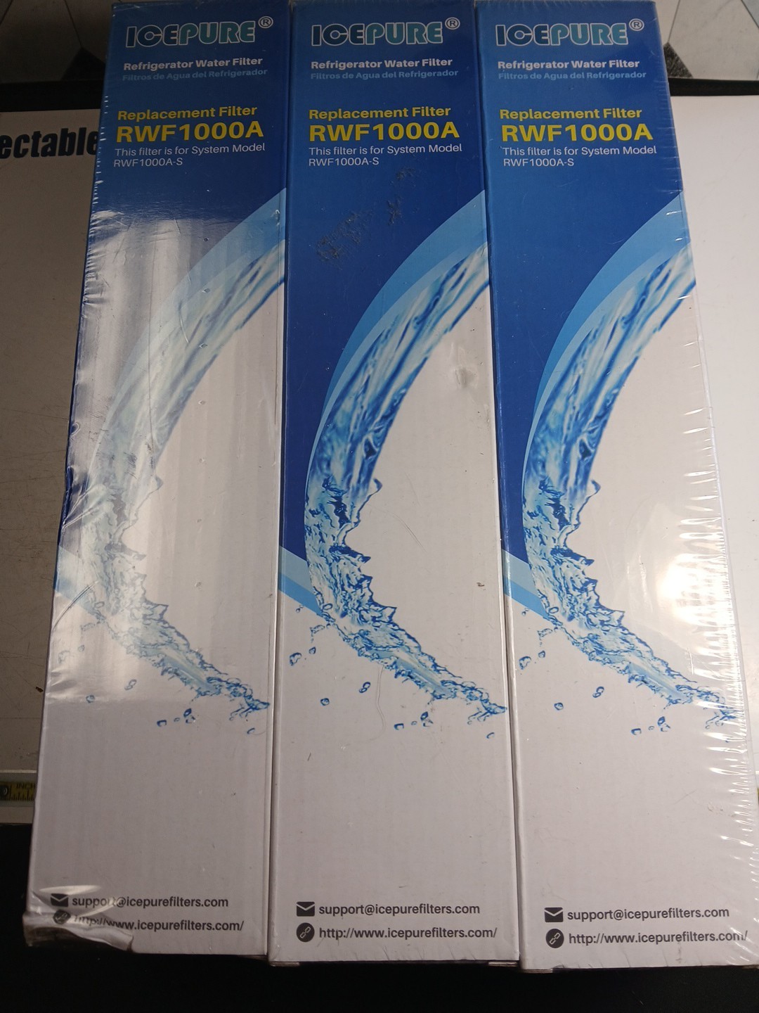 3 Pack Icepure Water Filter for LG LT600P Kenmore RWF1000A WF300 469990
