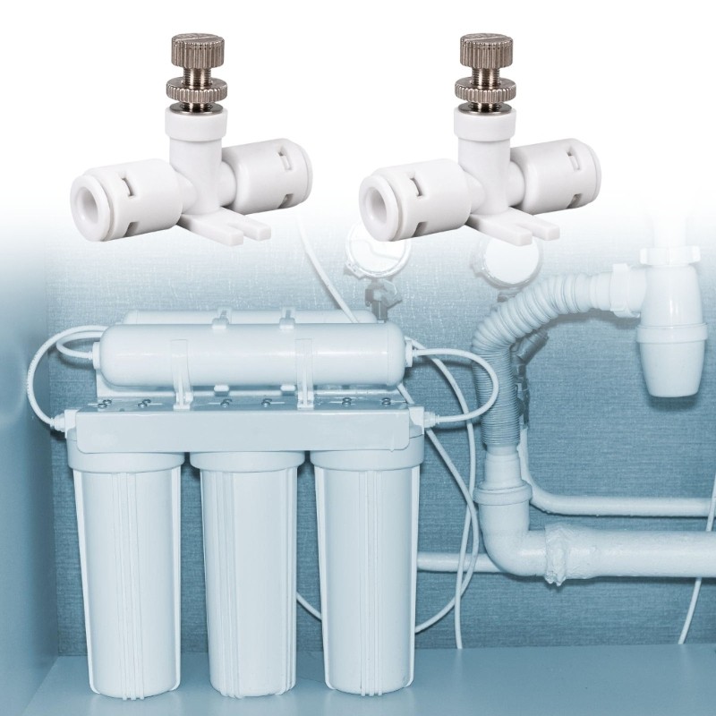 2pcs Water Speed Controller Hose Reverse Osmosis Water Flow Valves Regulator