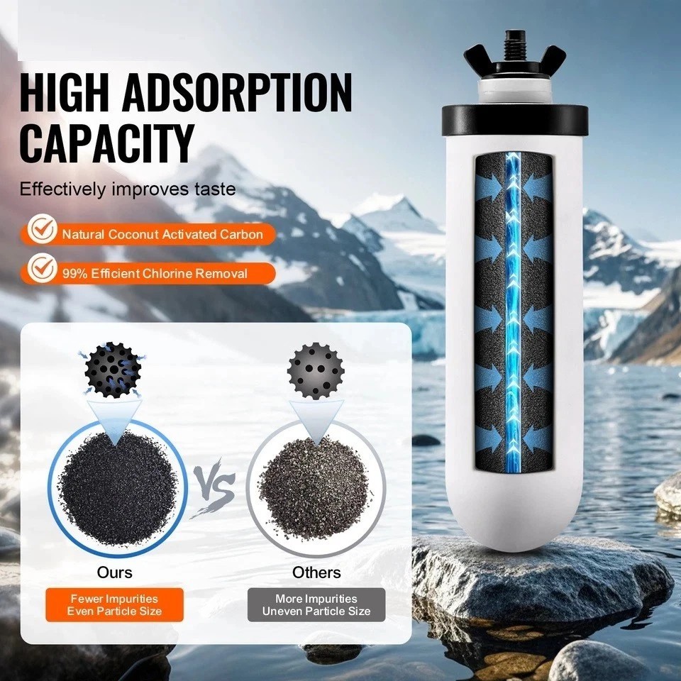 Purification Water Filter Replacement for Gravity Filter System 2 Pack