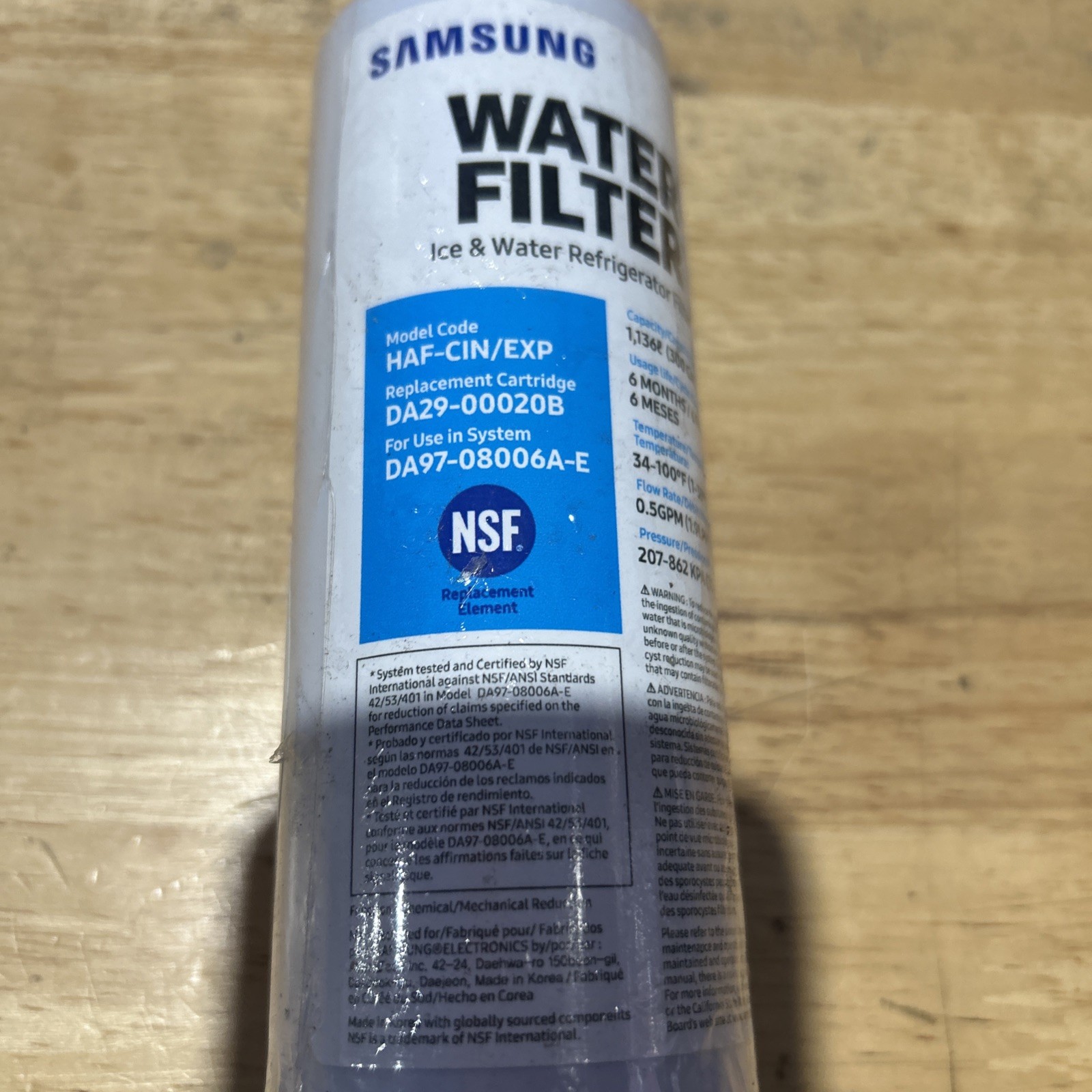 Samsung Refrigerator Water Filter
