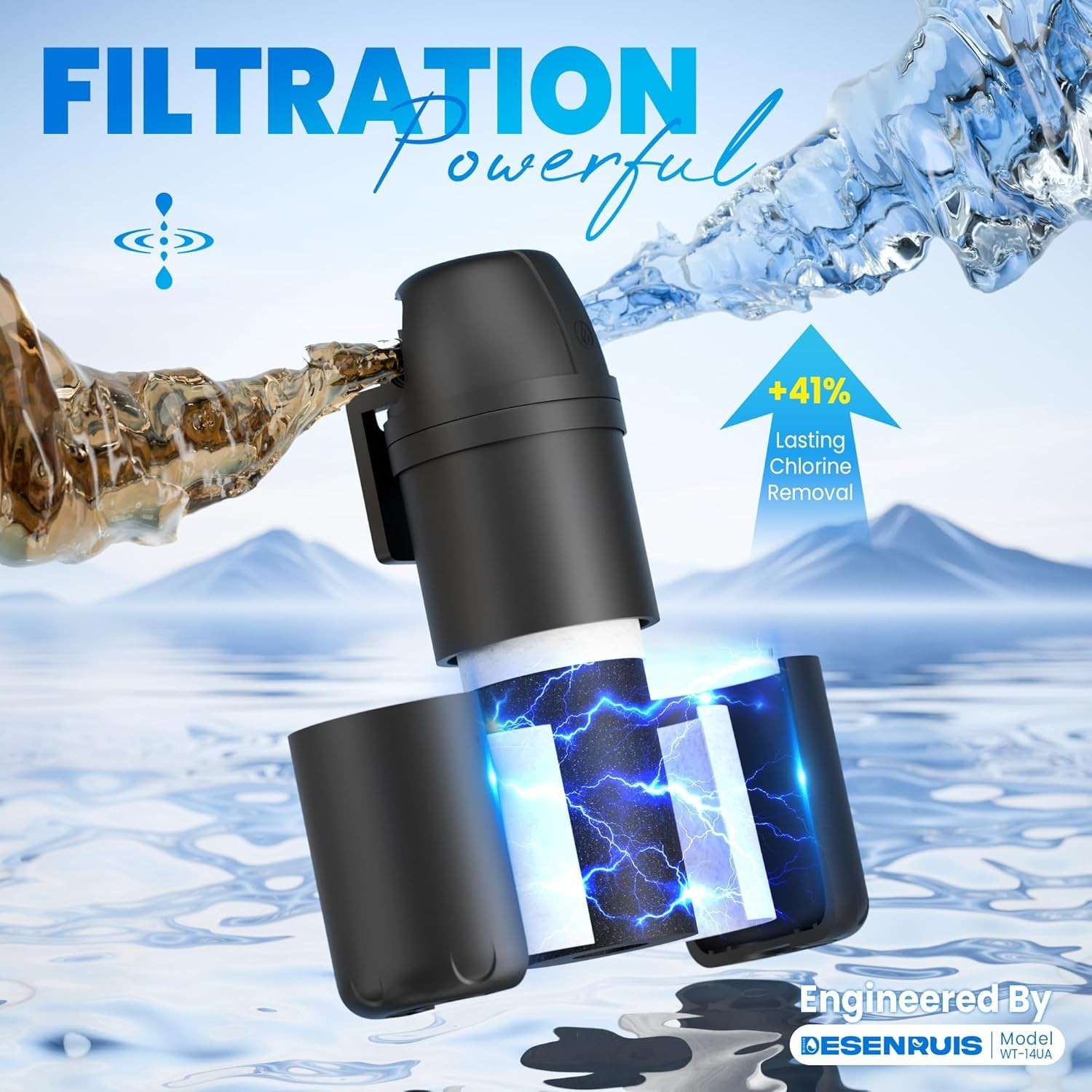 Coconut Shell Carbon Under Sink Water Filter – Manual Operation & Easy Install