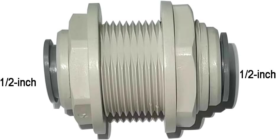 12pcs 1/2 inch water line Quick Connect Push In to Tube 1/2, White