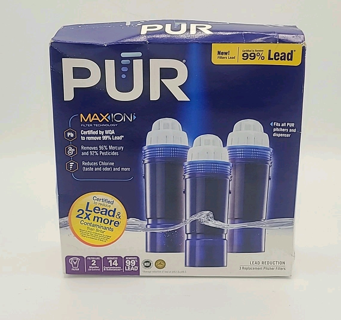 PUR PLUS Replacement Pitcher Filter 2 Pack New – Open Box – See Pics