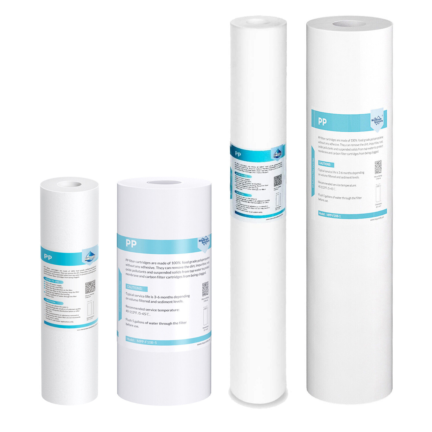 10″x2.5″ / 10″x4.5″ / 20″x4.5″ Farm Sediment Water Filter 1/5/10/20/25/50 Micron