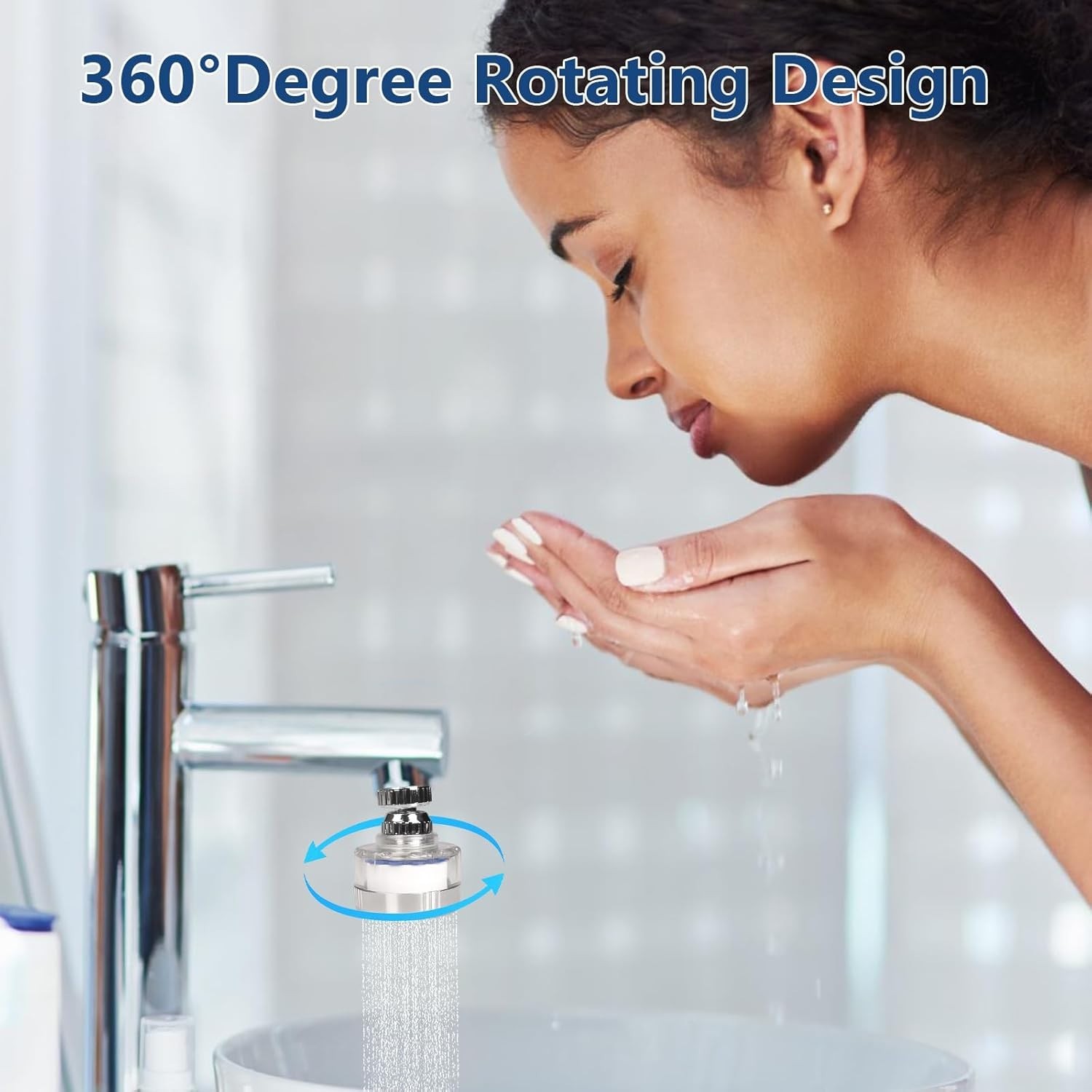 Faucet Water Filter Set – 14 Carbon Fiber Elements for Pure Tap Water