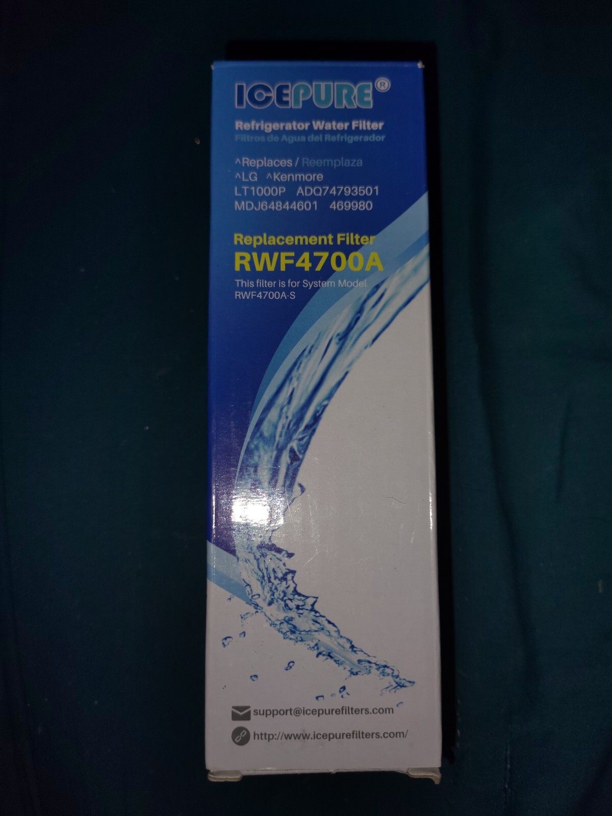 ICE PURE Replacement Water Filter RWF4700A 2 PK.