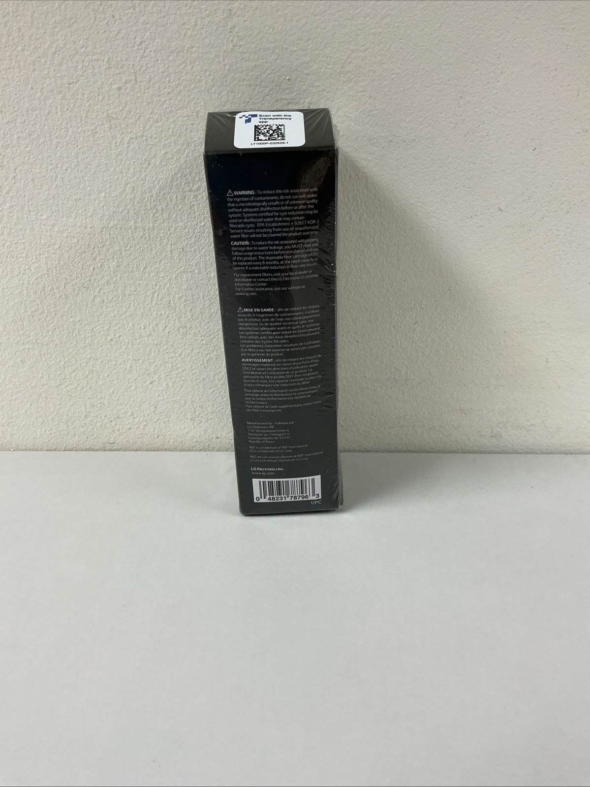 LG Water Filter Replacement Cartridge LT1000P/PC/PCS Sealed G95