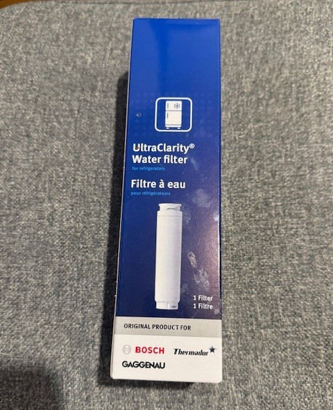 Brand New Bosch Ultra Clarity Water Filter for refrigerators, 1 filter #11034152