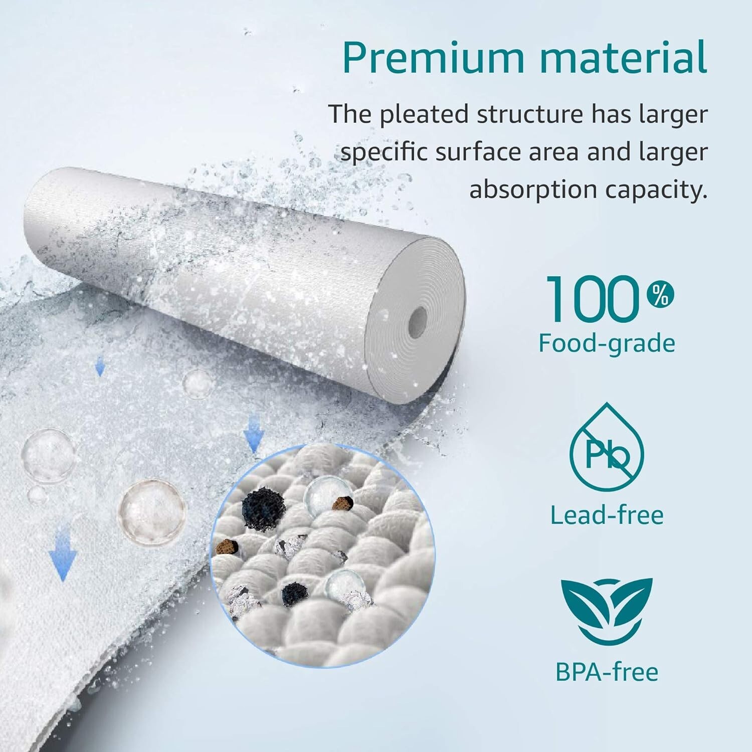 AQUA CREST AP110 Whole House Water Filter, Sediment Filter, 5 Micron