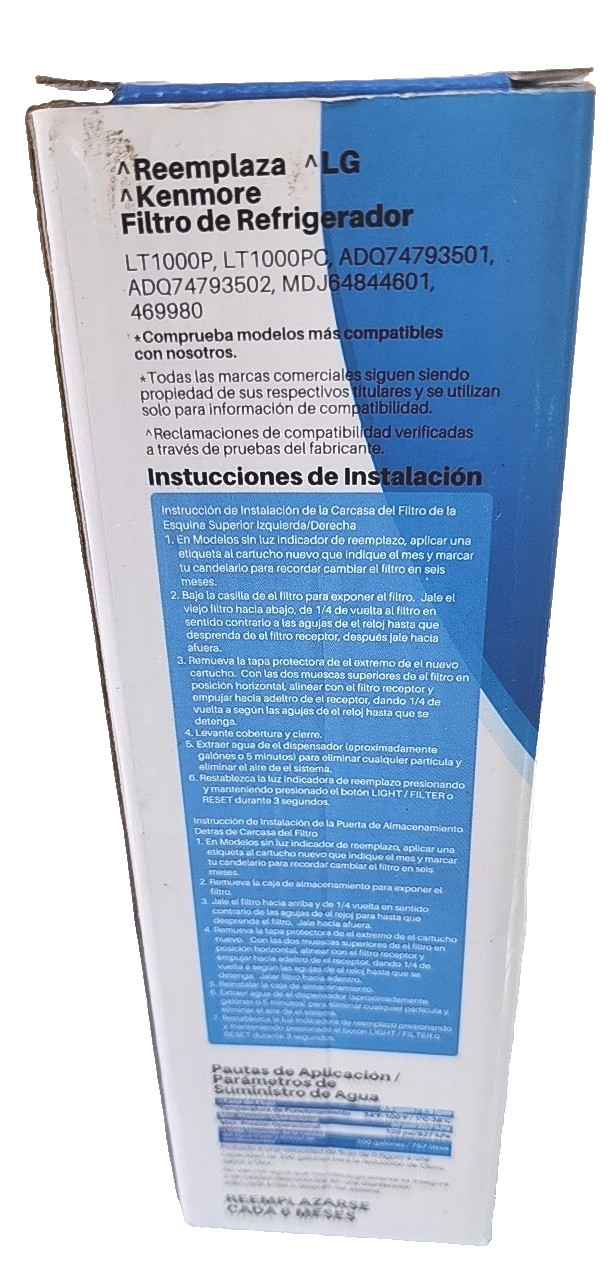 Ice Pure Refrigerator Water Filter Replacement Filter RWF4700A
