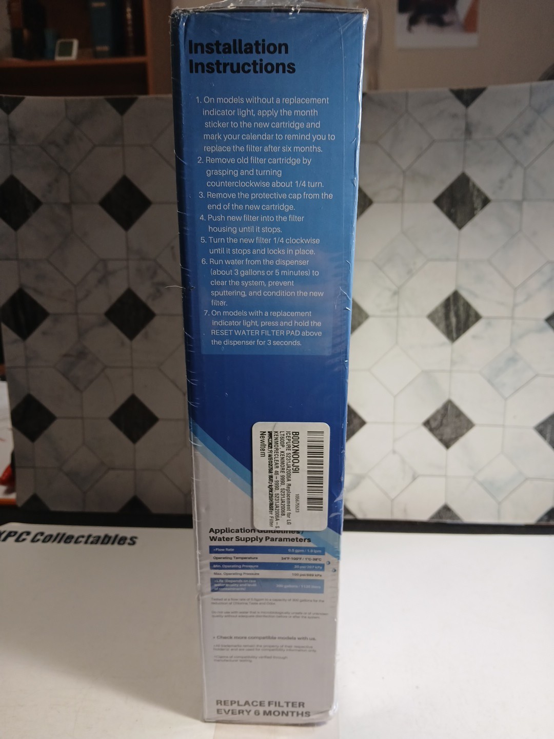 3 Pack Icepure Water Filter for LG LT600P Kenmore RWF1000A WF300 469990