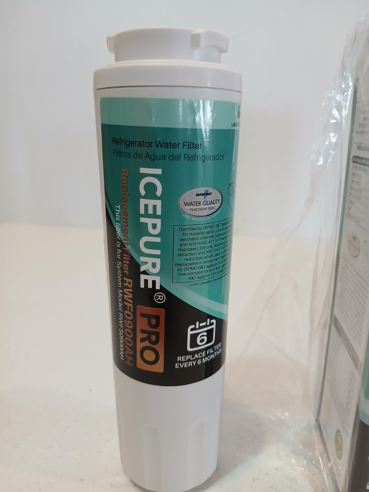ICEPURE PRO UKF8001 Refrigerator Water Filter Replacement 2Pack NSF 53/42/401​