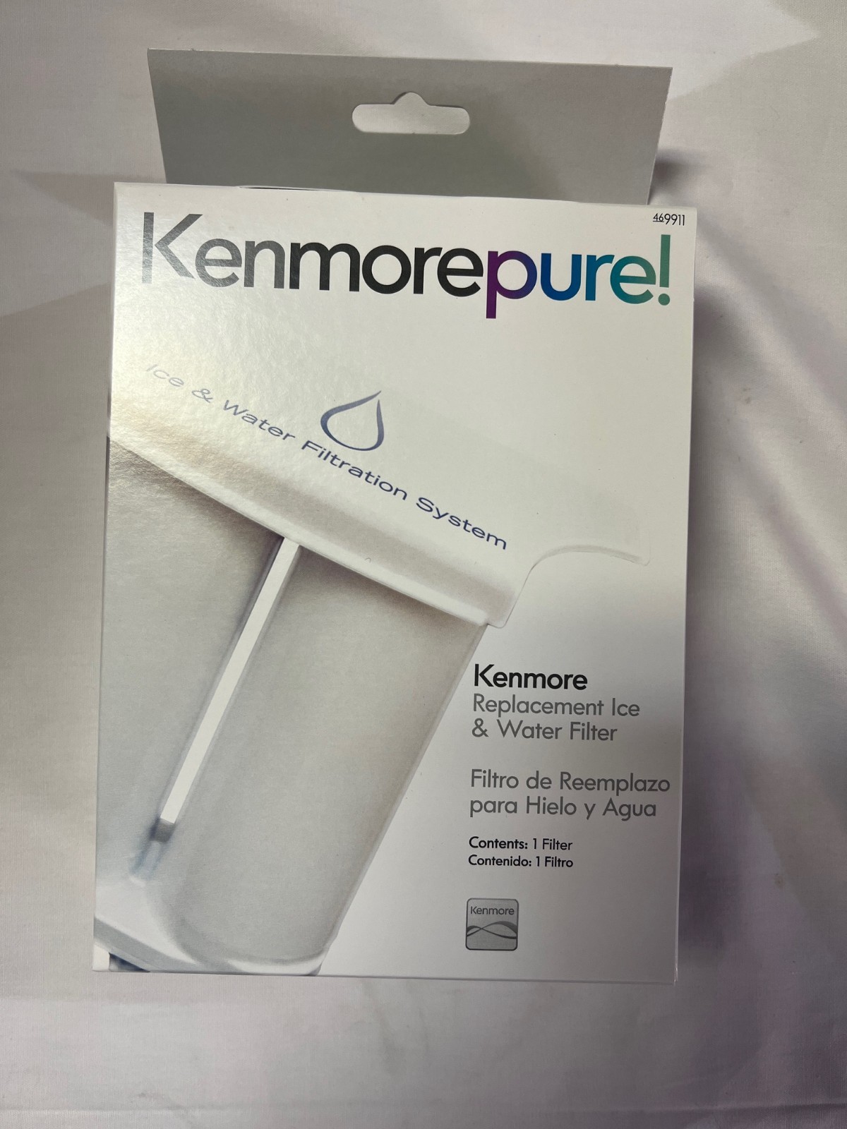 Kenmore 9911 Refrigerator Water Filter, 1 Count (Pack of 1), White