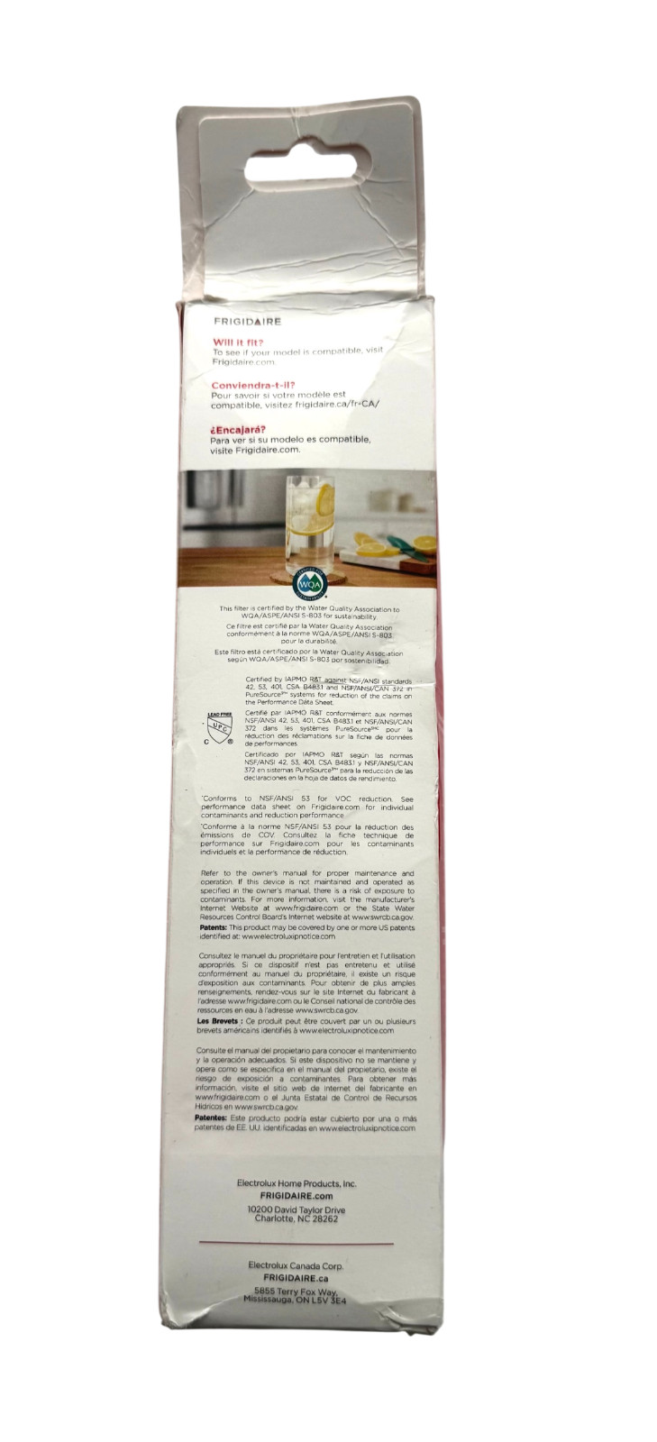 Frigidaire WF3CB Puresource3 Refrigerator Water Filter White NEW