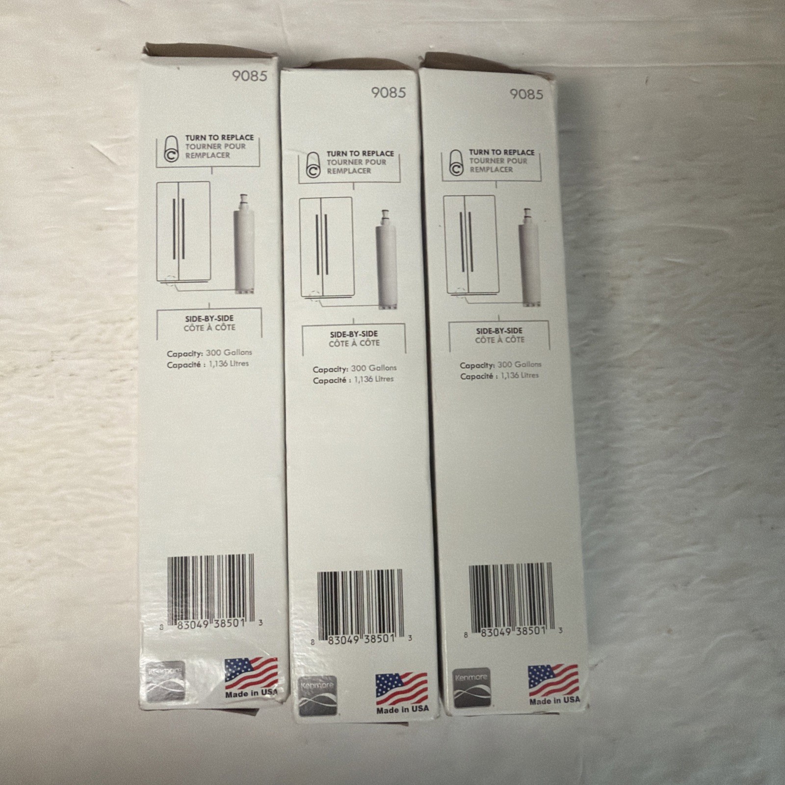 Lot Of 3 Genuine Kenmore 9085 Refrigerator Water Filters Factory Sealed NOS