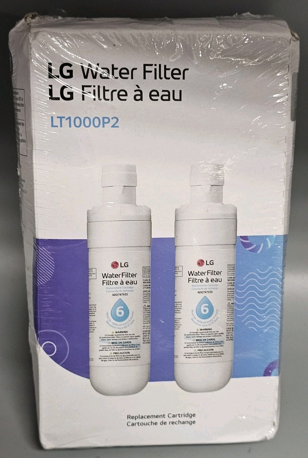 LG Water Filter Replacement Cartridge LT1000P2 Genuine Filter. SEALED FREE SHIP