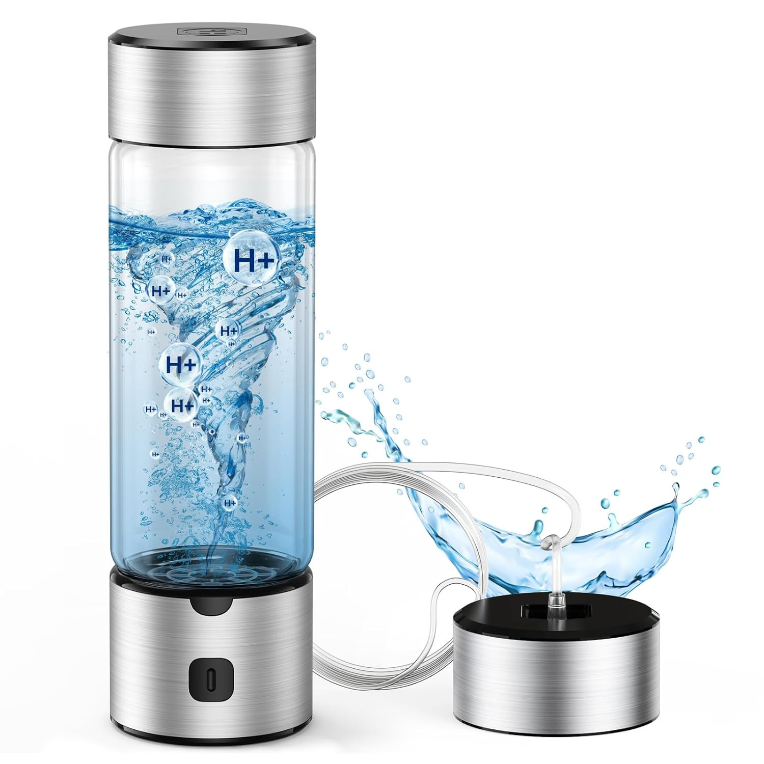 Hydrogen Water Bottle Generator, 2 in 1 Hydroh Hydrogen Water Bottle with SPE/PE