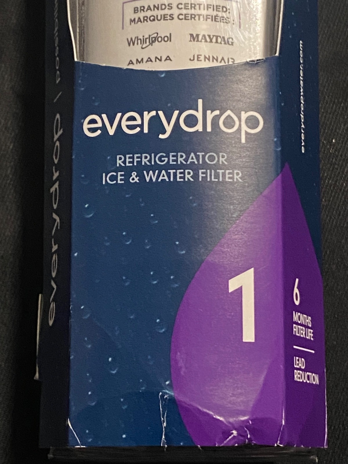EveryDrop #1 Refrigerator Ice and Water Filter Whirlpool ΕDR1RXD1 Brand New