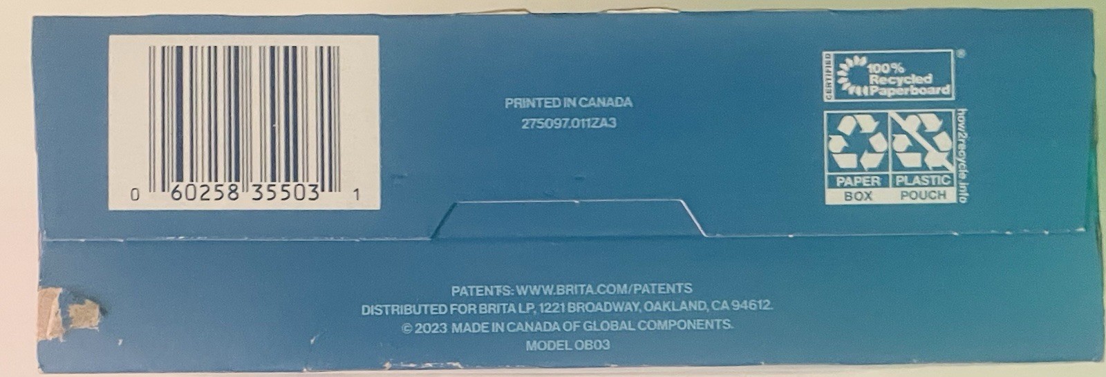 3 x BRITA Standard Water Filter Replacement for Pitchers and Dispensers 0B03 NEW