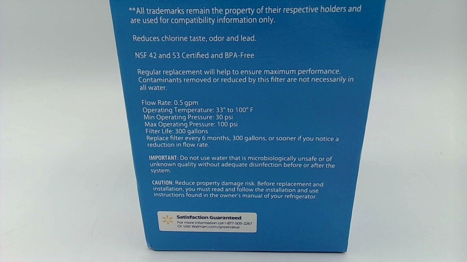 Great Value Compatible Refrigerator Water Filter Fits GE MWF MWFP 46-9991 GWF