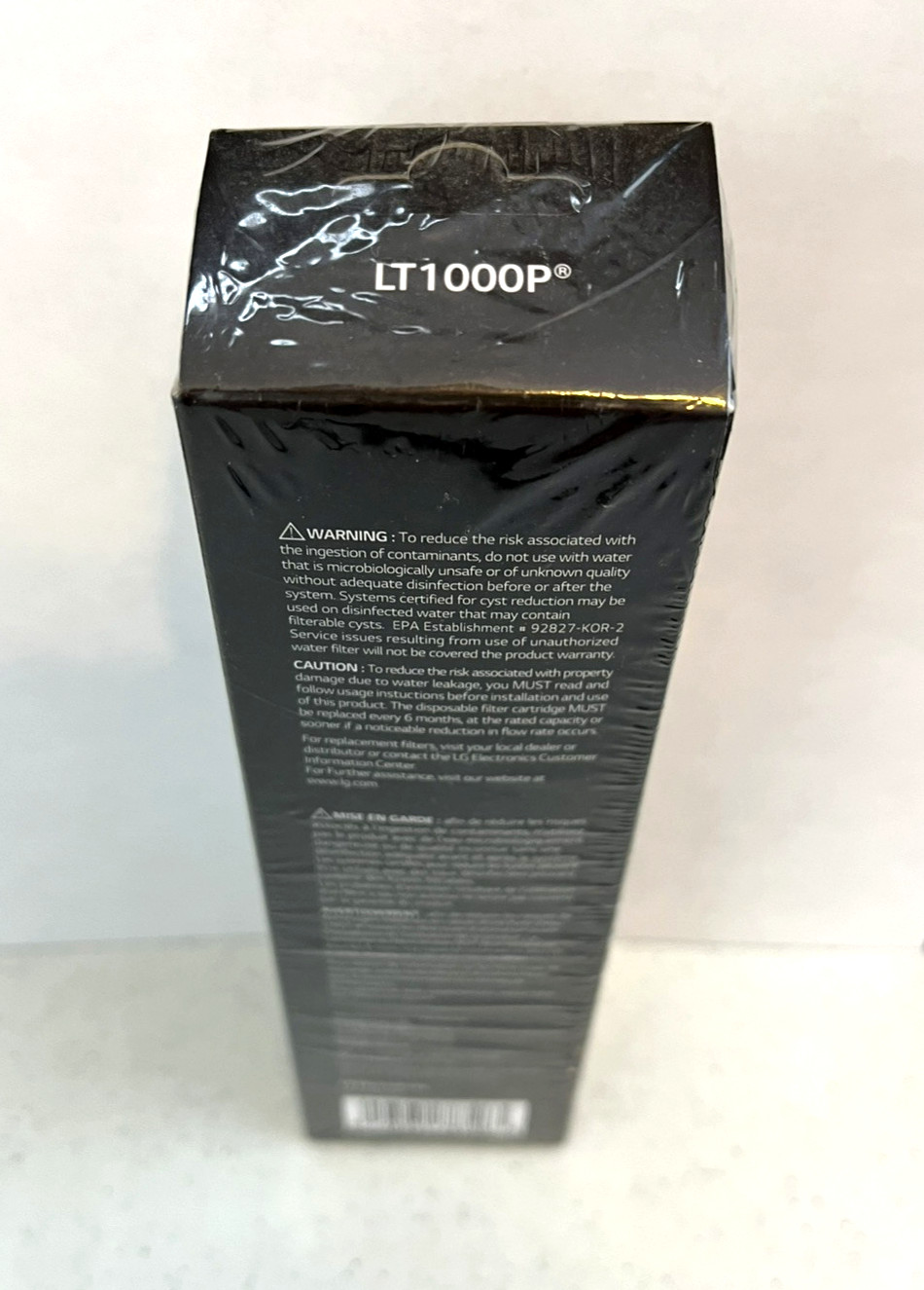 LG Water Filter~Refrigerator Replacement Cartridge~LT1000P/PC/PCS~New/Sealed