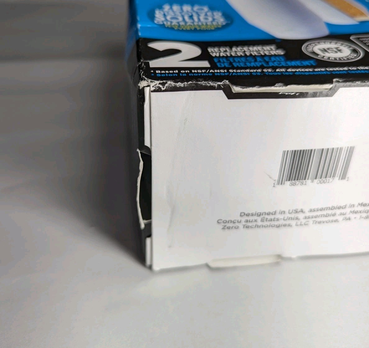 Zero Water 5 Stage Advanced Filtration 2 Pack Replacement Water Filters ZR-017