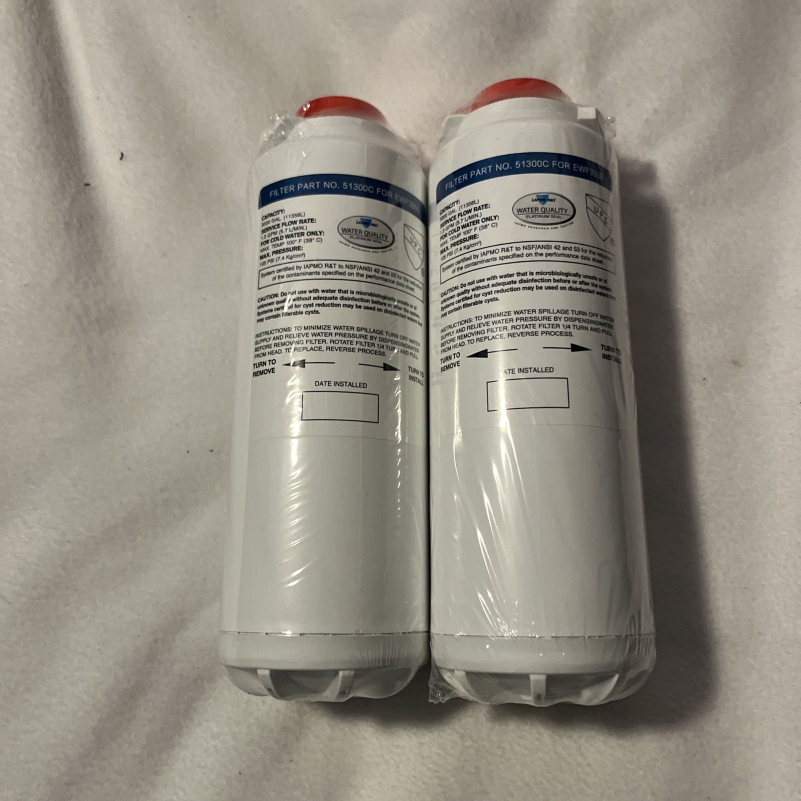 2 PACK 51300C Water Filter NO Chip for Elkay 51300C EWF3000 Ezh20 Bottle Filler
