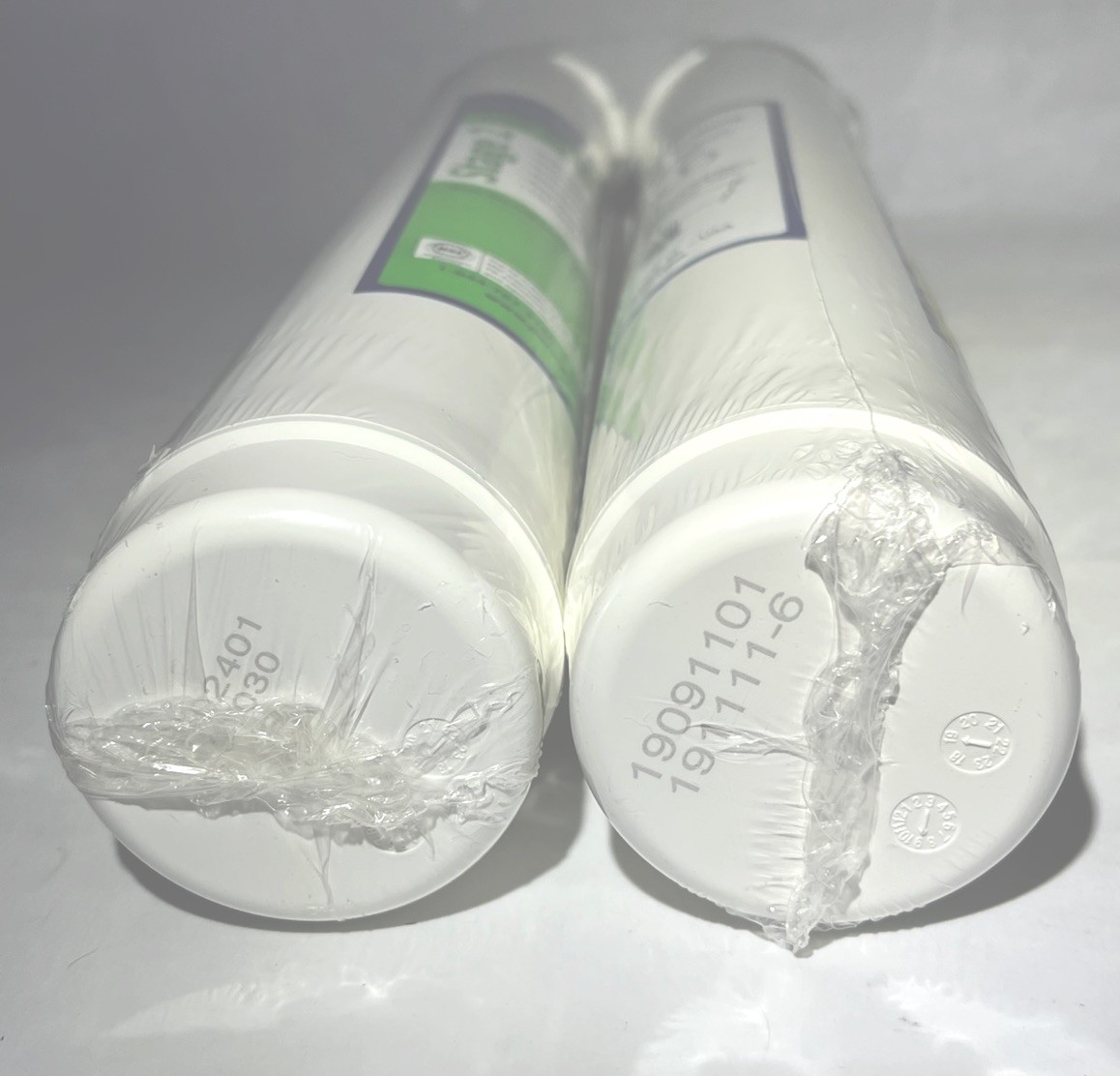 Sealed Pure Blue H2O Stage 1 & 2 Sediment Pre-Carbon CTO 2 Filters Green Yellow
