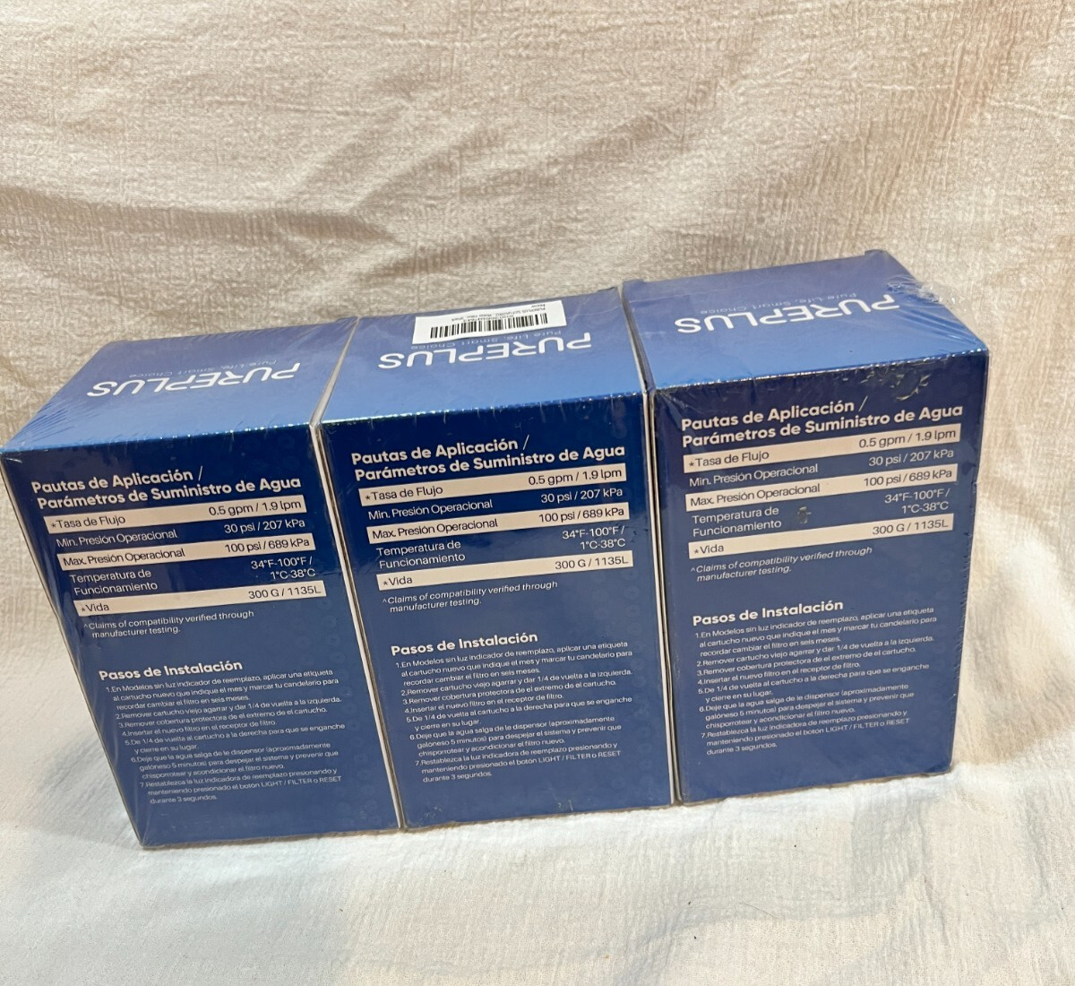 Water Filter Replacement GE XWF Refrigerator PUREPLUS PP-RWF0100 3 pack Sealed