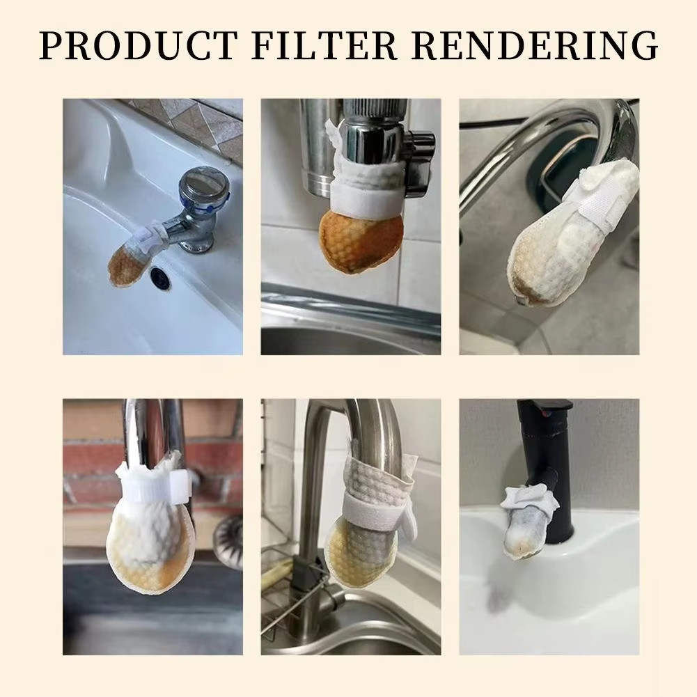 100PCS Cotton Filter Bag For Faucet, DIY Faucet Filter Cotton Bags Water Filters