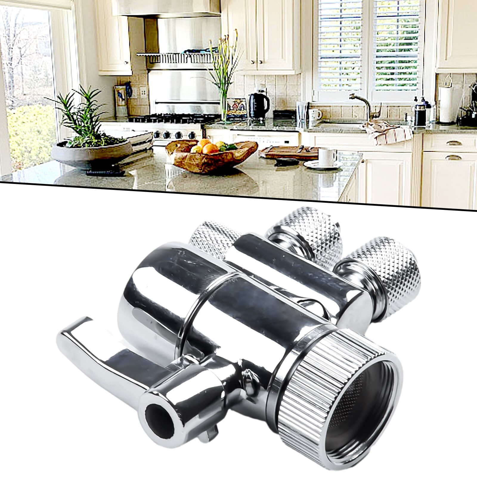 Water Filters purifiers Two Way Faucet Filter Diverter Valve 3/8in & 5/16in out
