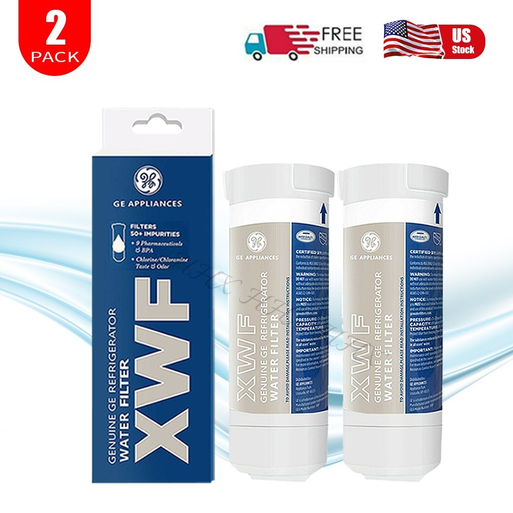 New Sealed GE XWF Refrigerator Water Filter Replacement XWF Appliances, 2 Pack