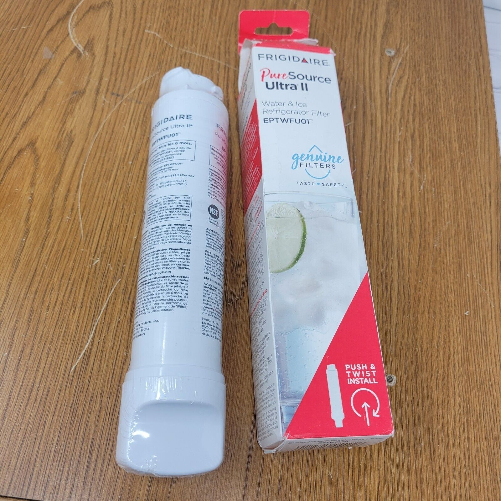 Frigidaire EPTWFU01 Pure Source Ultra II Refrigerator Water & Ice Filter, White