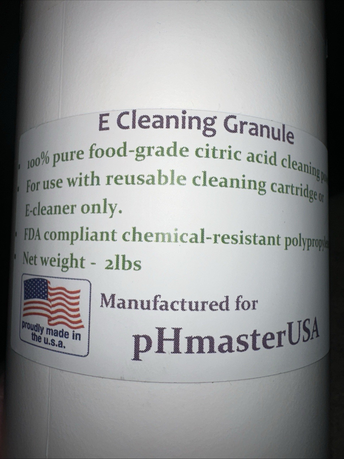 1 E-cleaning powder, Alkaline Water, 2LB