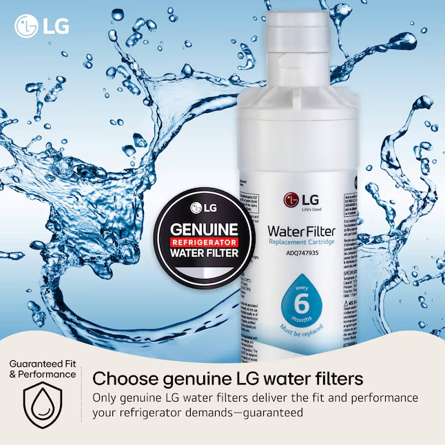 2 pc LG LT1000P Refrigerator Water Filter Genuine ADQ747935 NSF 42/53 New Sealed