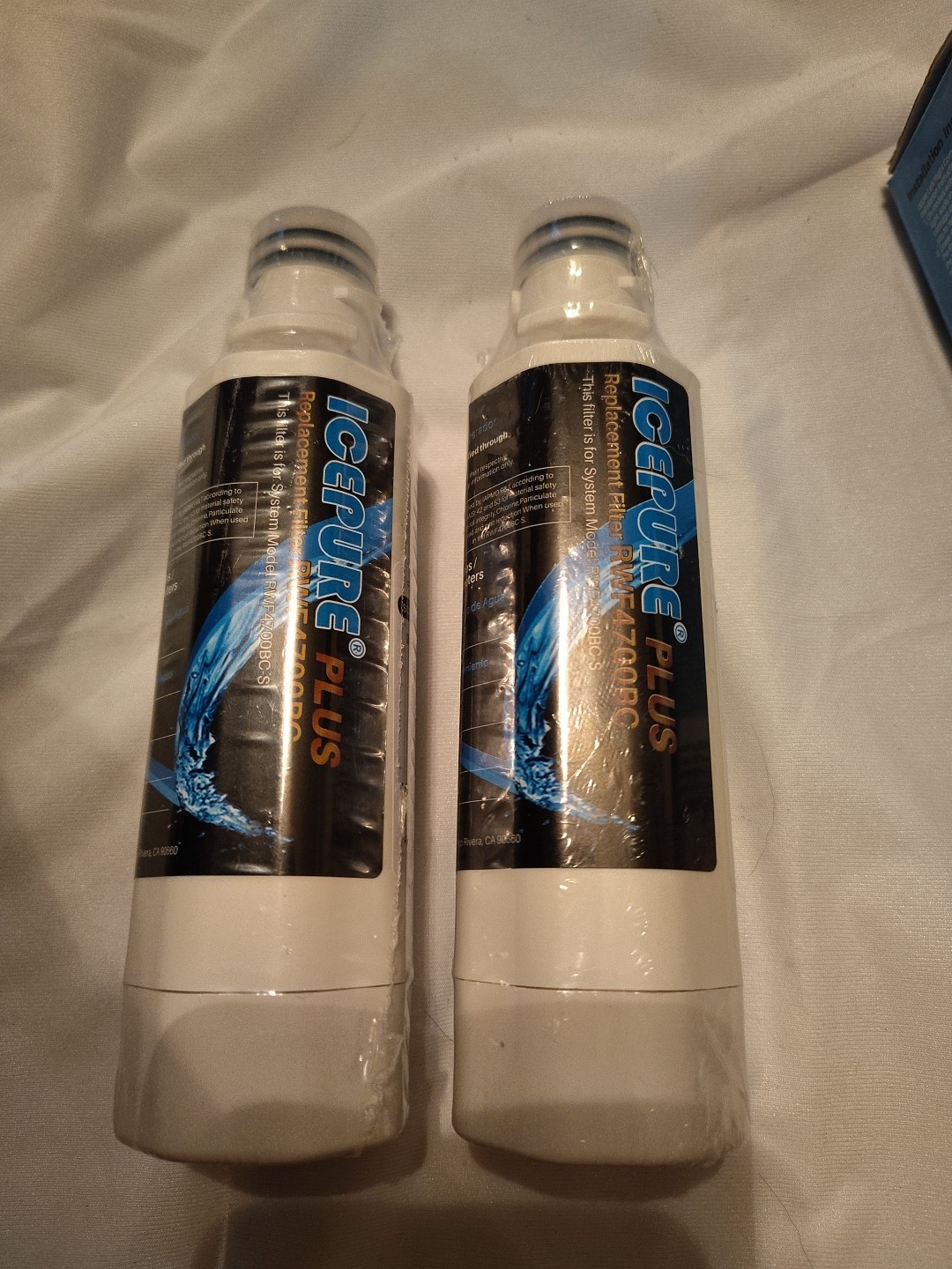 2x IcePure RWF4700BC Water Filter for Multiple Refrigerators- White
