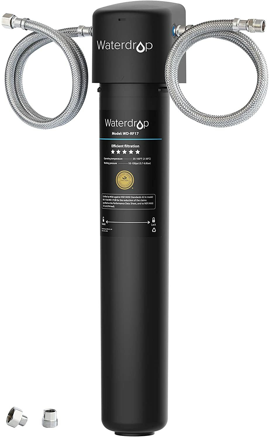 Waterdrop 17UA Under Sink Water Filter System, 19K Gallons