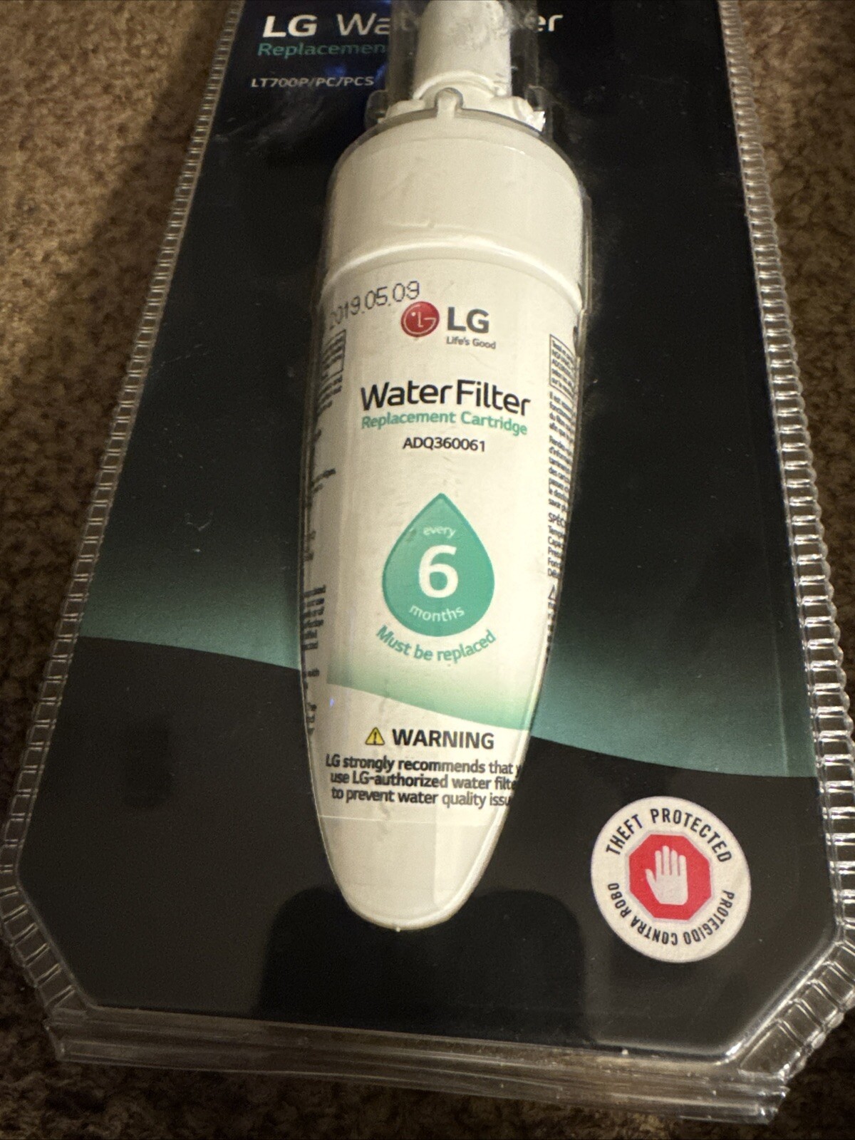 LG Genuine LT1000P/PC/PCS Refrigerator Replacement Water Filter