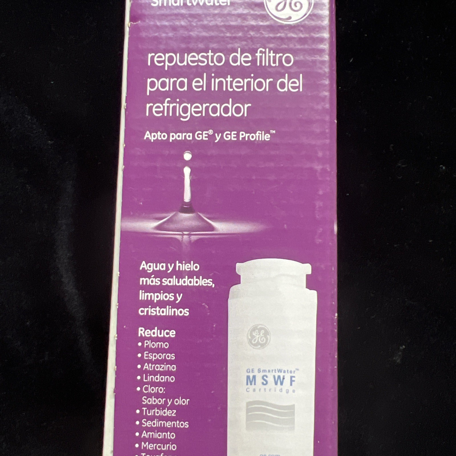 GENUINE GE MSWF SmartWater Refrigerator Water Filter Fits GE & GE Profile NEW